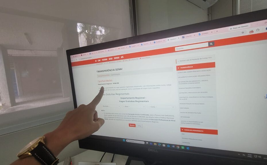 Divulgação do Senai Rio Grande do Norte sobre as 2 mil vagas EAD do Programa de Gratuidade Regimental