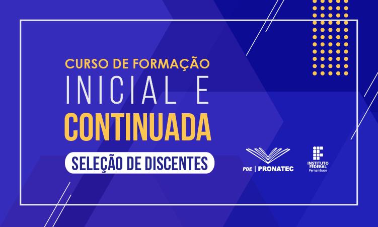 Campus do IFPE em Vitória de Santo Antão, referência da seleção do curso Operador de Beneficiamento de Pescado
