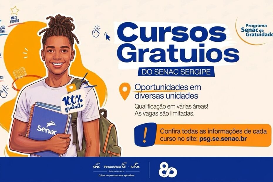 Alunos em atividade prática em unidade do Senac Sergipe no ciclo do Programa Senac de Gratuidade (PSG)